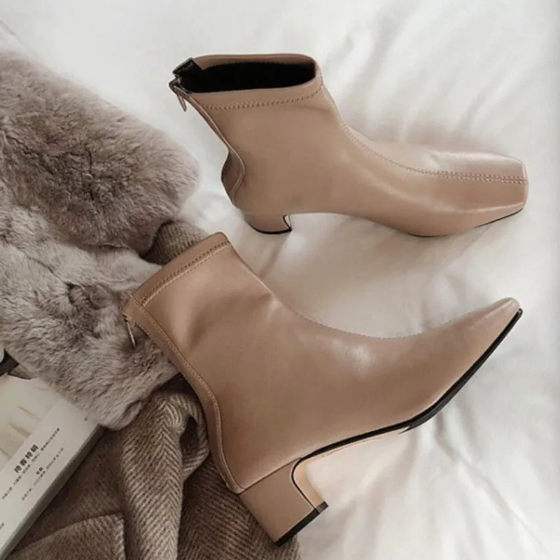 Women Zipper Martin Boots