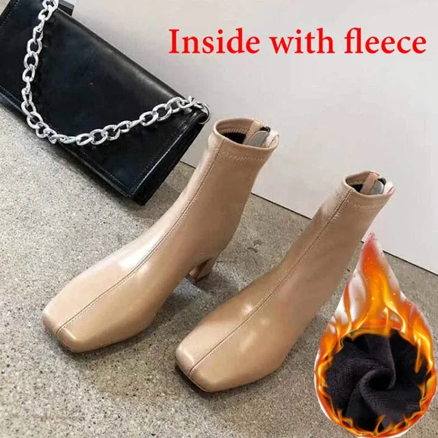 Women Zipper Martin Boots