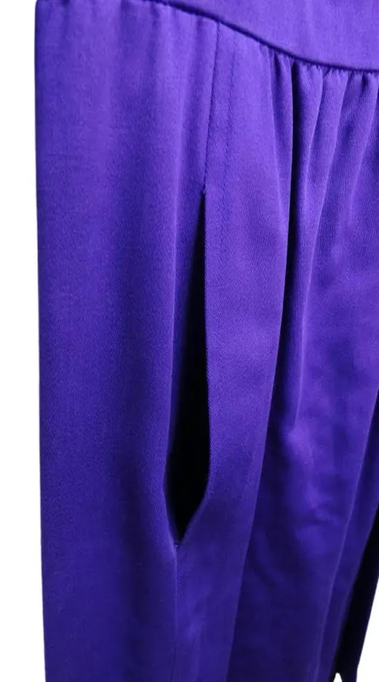 Yves Saint Laurent Purple Cotton Dress