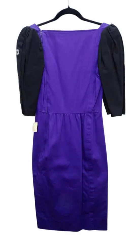 Yves Saint Laurent Purple Cotton Dress