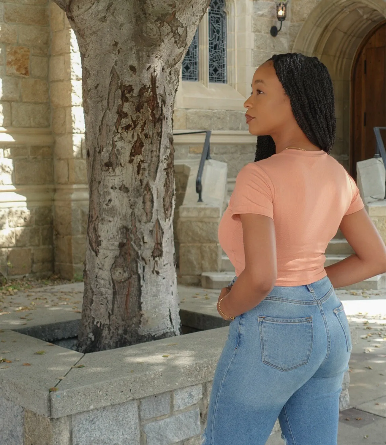Zane Everyday Basic Top(Peach)